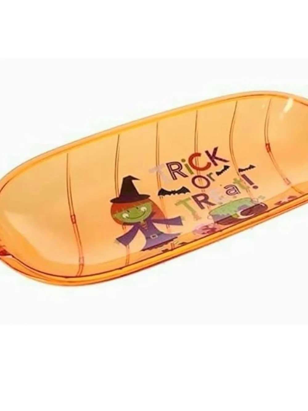 Halloween Candy-Shaped Serving Trays - Orange, Purple, Black by